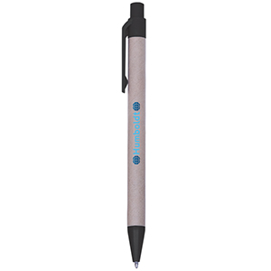 PE4772-RECYCLED PAPER PEN-Natural/Black with Blue Ink